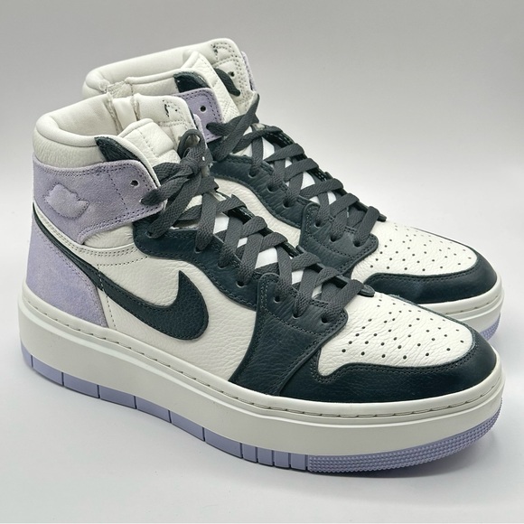 Women’s Air Jordan 1 Elevate High Sz 10.5 Titanium/DK Smoke Grey Sail m - Picture 2 of 11